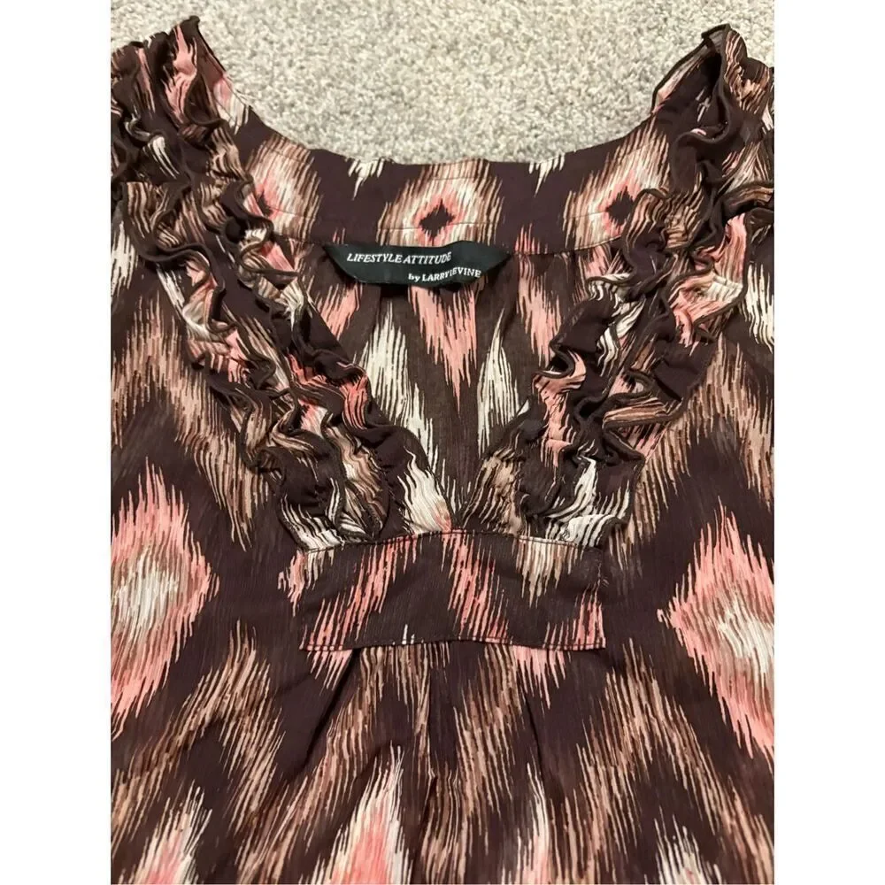 Larry Levine sleeveless sheer tank top
